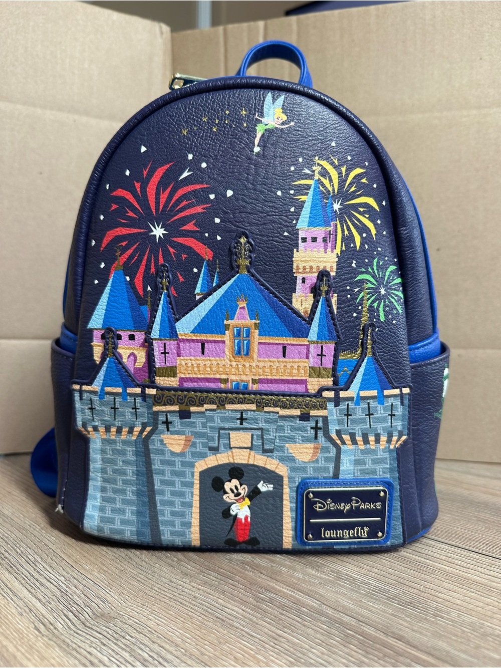 Loungefly Disney Parks Sleeping Beauty Castle Fireworks Backpack **